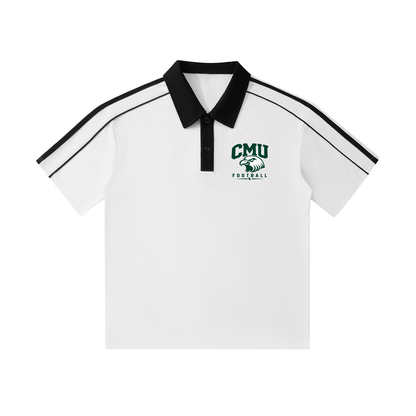 Contrast Collar Short-Sleeve CMU Polo Shirt