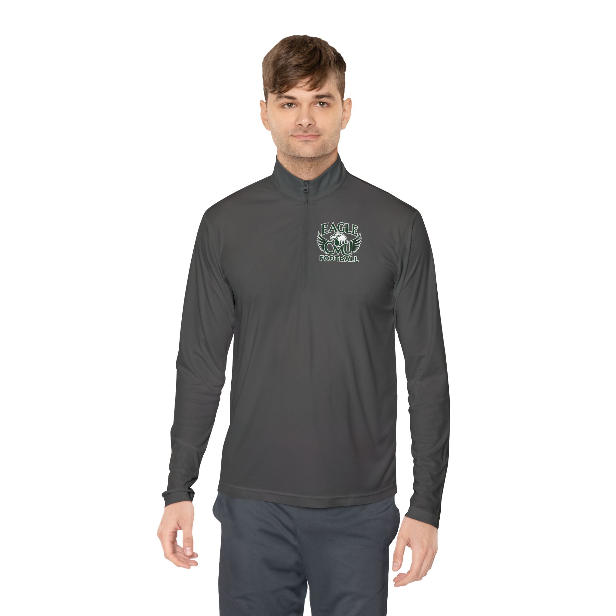 Quarter-Zip Pullover — Eagle Football Logo Lightweight Team Pullover