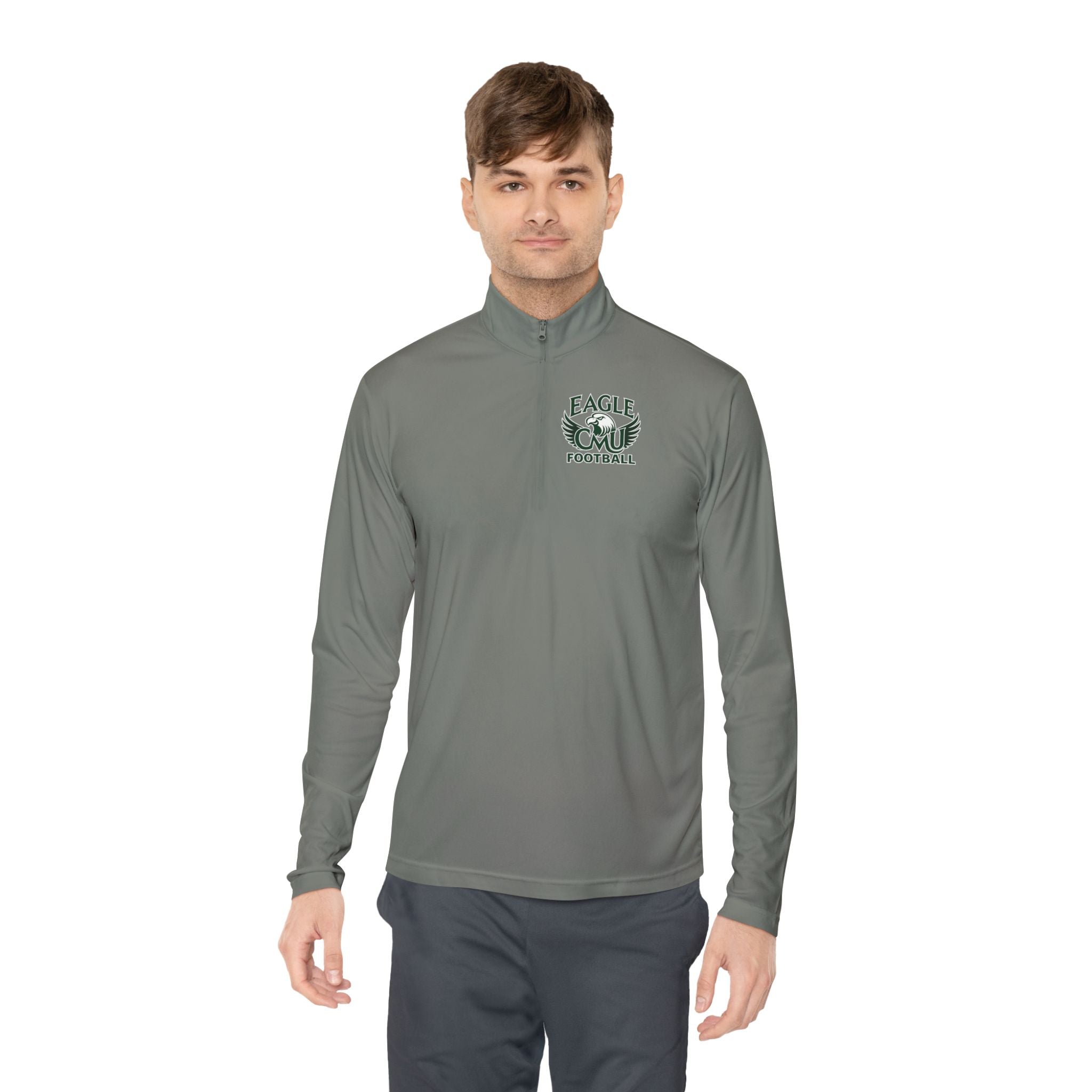 Quarter-Zip Pullover — Eagle Football Logo Lightweight Team Pullover
