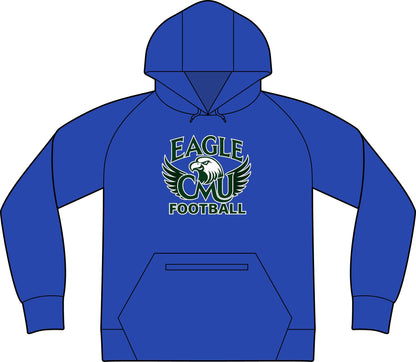 Eagle CMU Football Hoodie — PosiCharge Strive Pullover