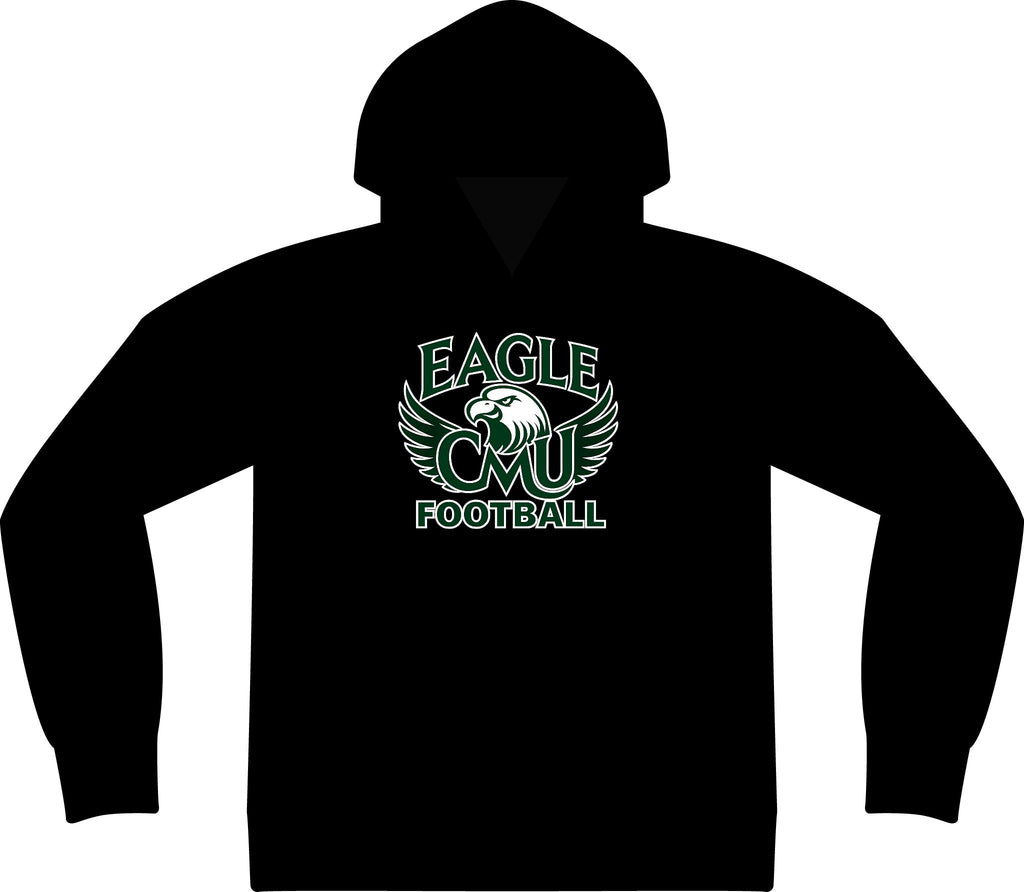 Eagle CMU Football Hoodie — PosiCharge Strive Pullover