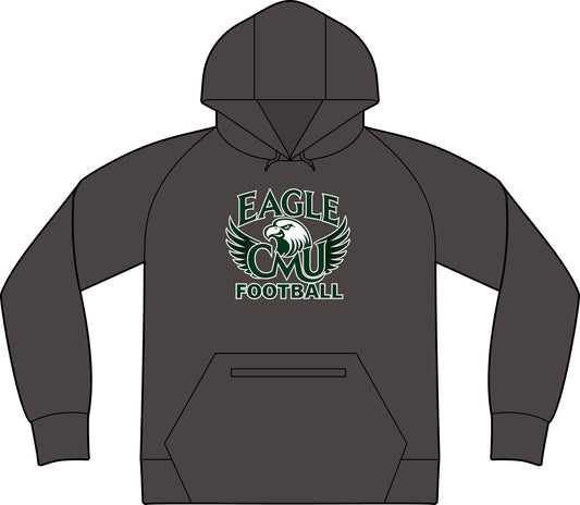 Eagle CMU Football Hoodie — PosiCharge Strive Pullover
