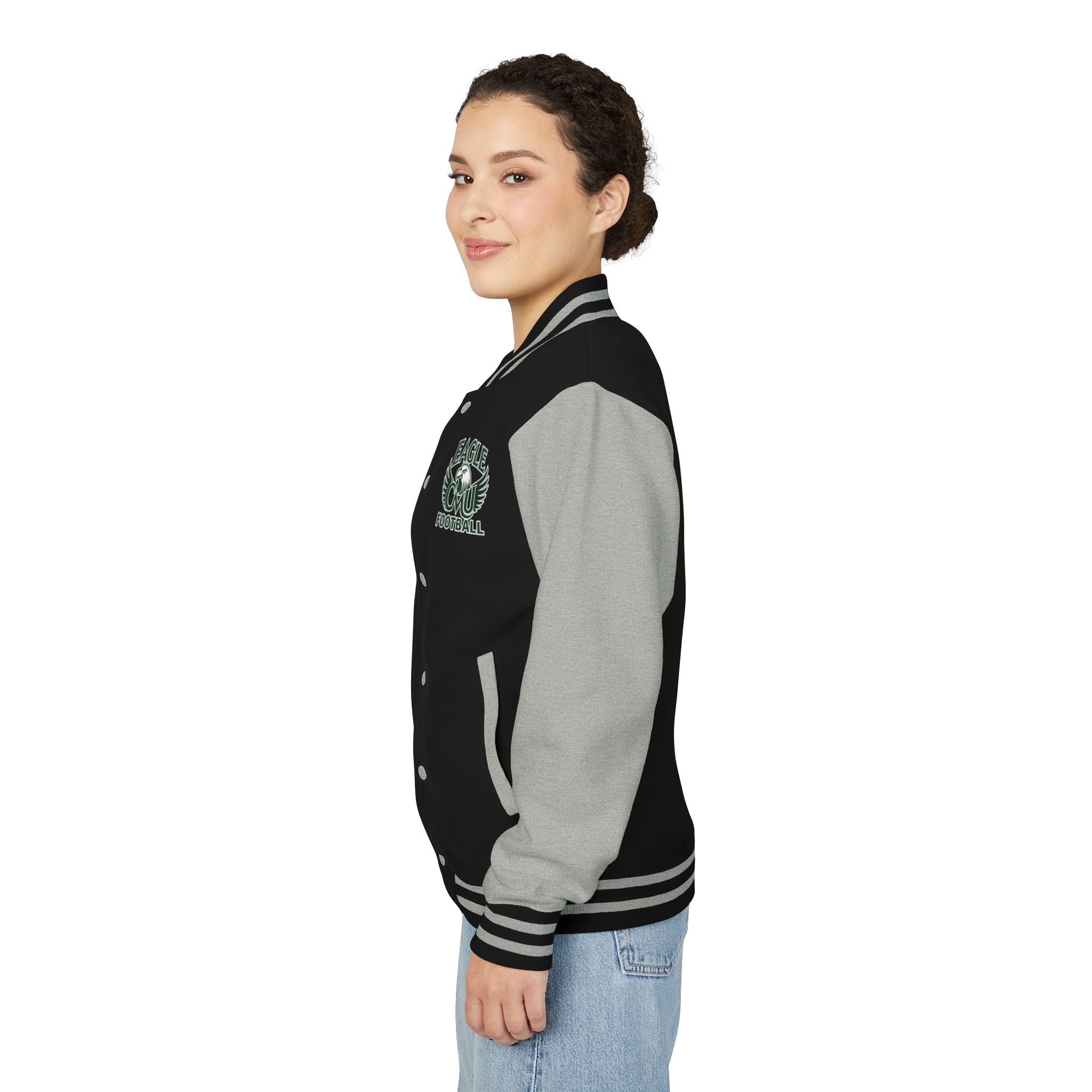 Letterman Jacket — Customizable Eagle Football Varsity Jacket