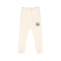 Embroidered Floral Crest Sweatpants — Garment-Dyed Fleece Joggers