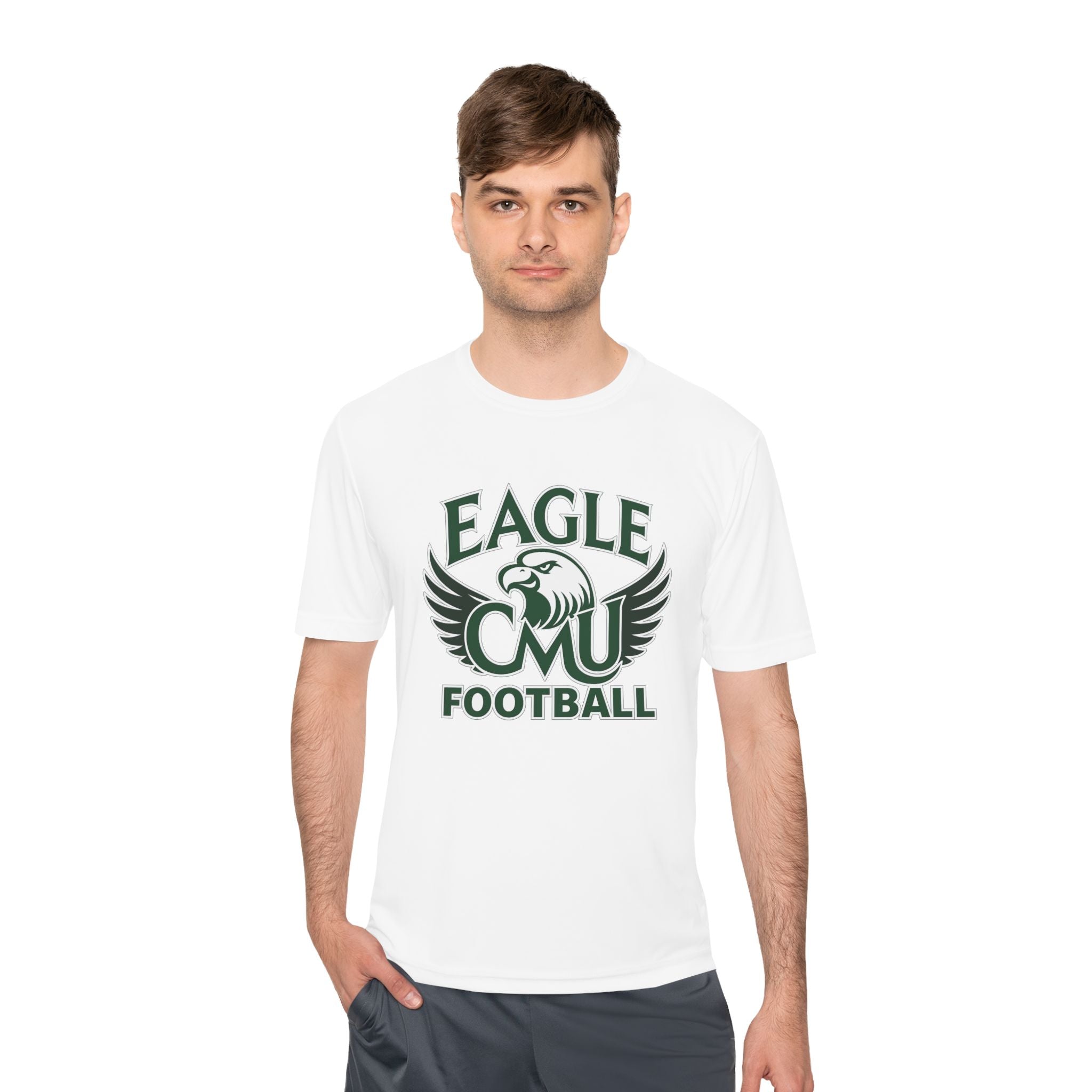 Eagle CMU Football Moisture-Wicking Tee
