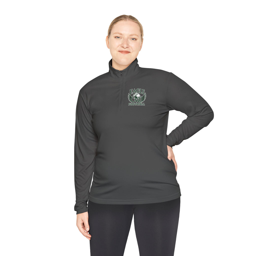 Quarter-Zip Pullover — Eagle Football Logo Lightweight Team Pullover