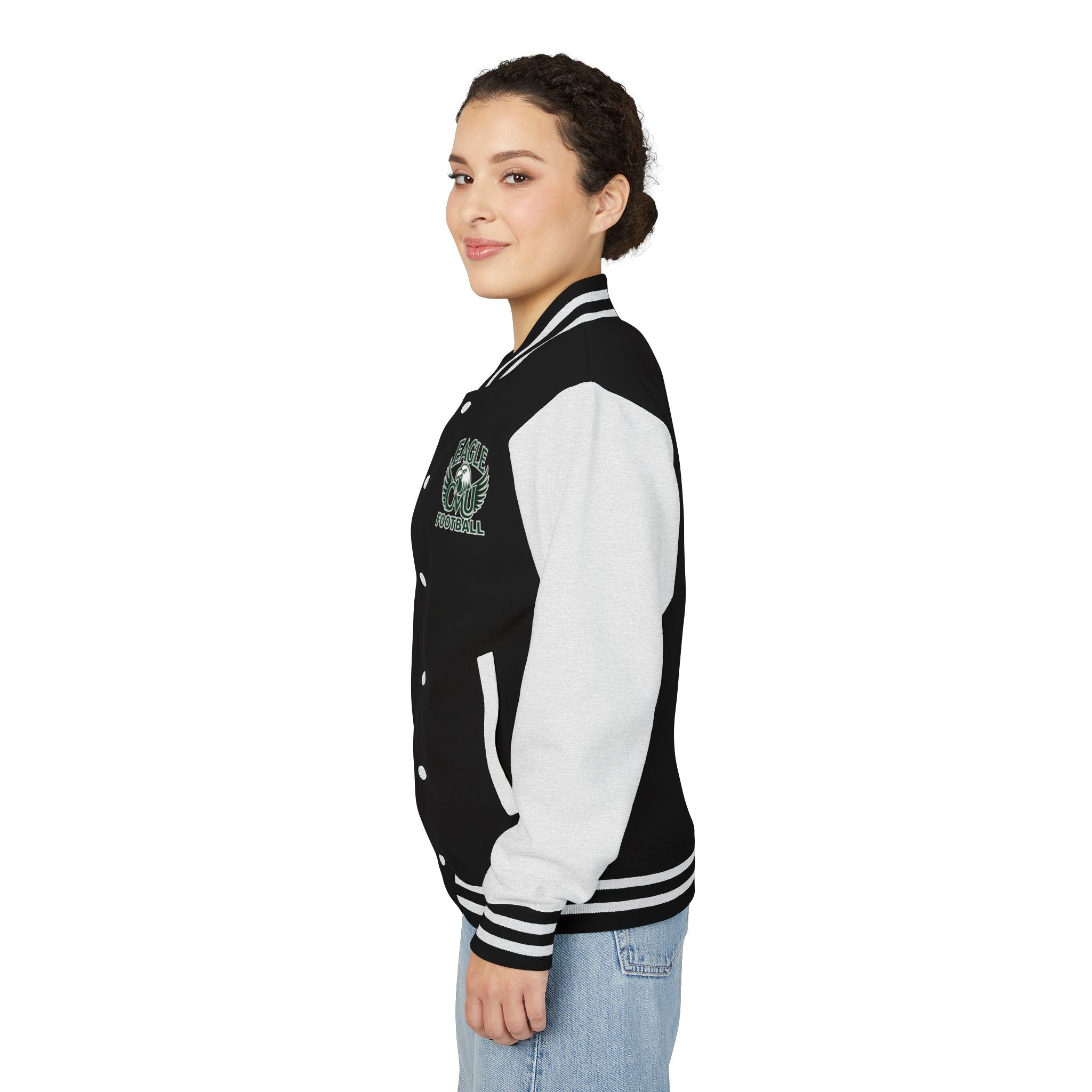 Letterman Jacket — Customizable Eagle Football Varsity Jacket