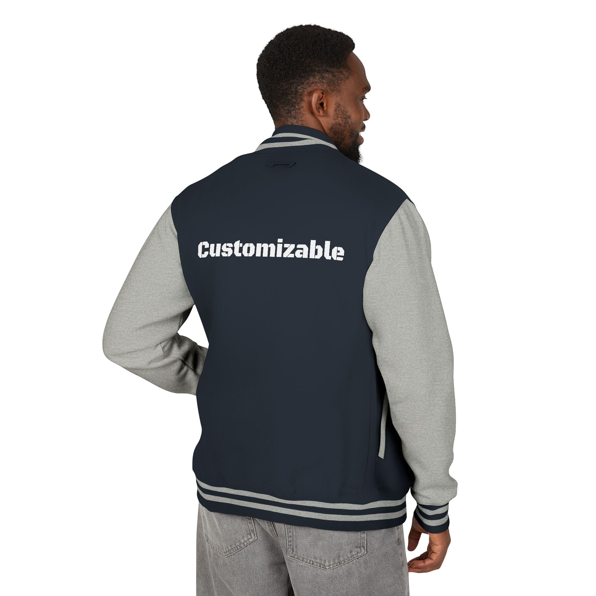 Letterman Jacket — Customizable Eagle Football Varsity Jacket