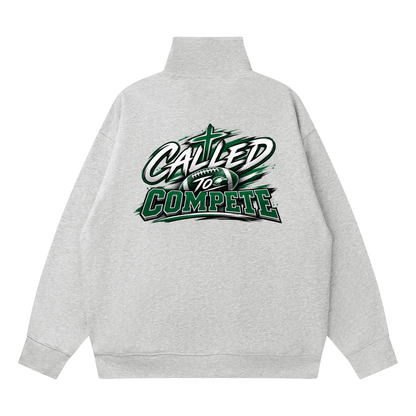 Quarter-Zip Drop Shoulder Sweatshirt
