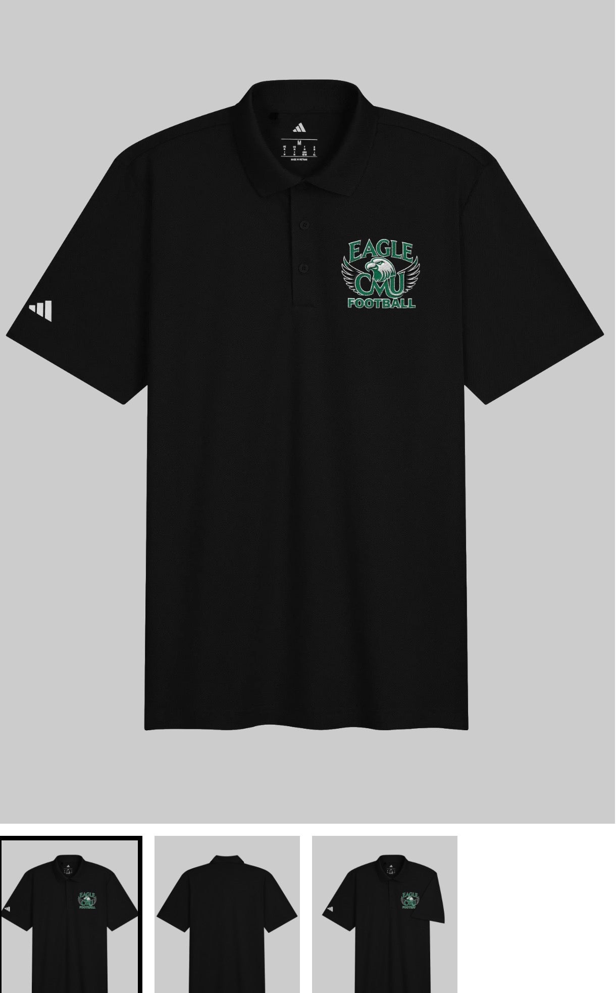 Eagle CMU Football Adidas Polo