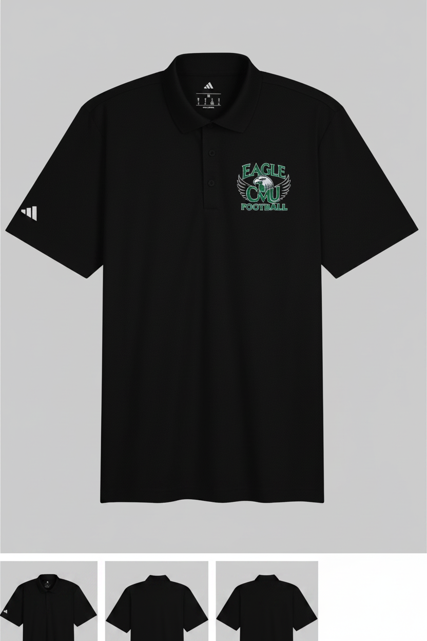 Eagle CMU Football Adidas Polo