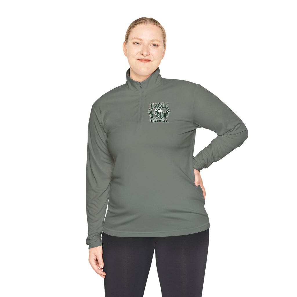 Quarter-Zip Pullover — Eagle Football Logo Lightweight Team Pullover