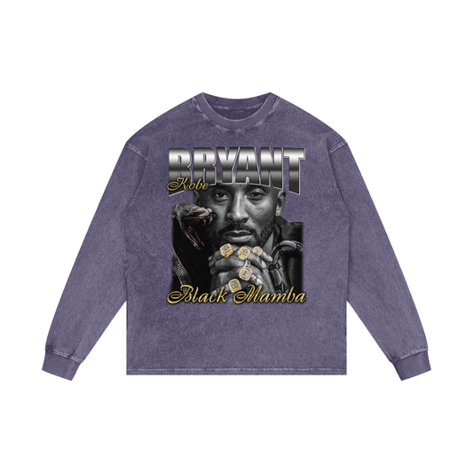 Acid Wash Oversize Long Sleeve T-Shirt