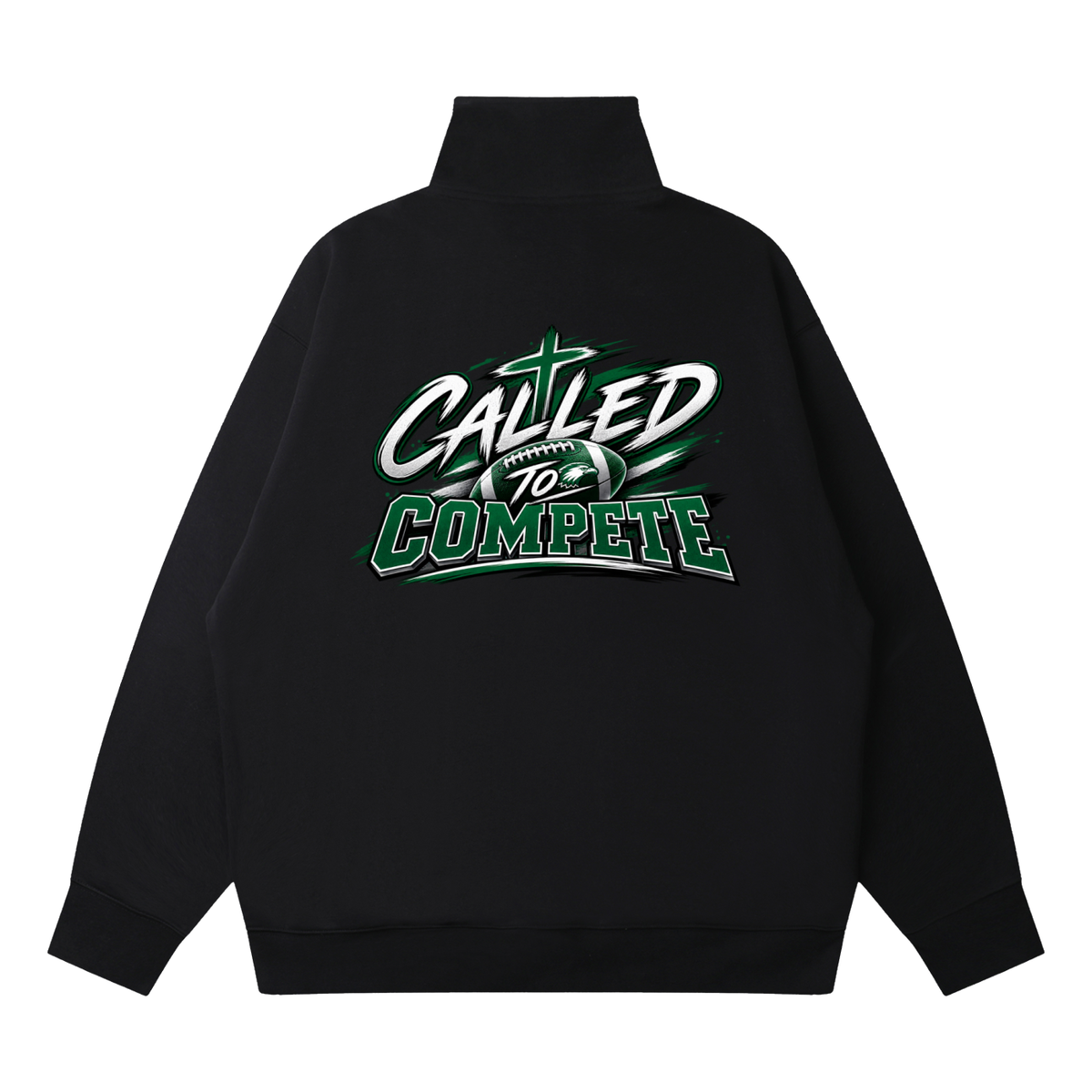 Quarter-Zip Drop Shoulder Sweatshirt