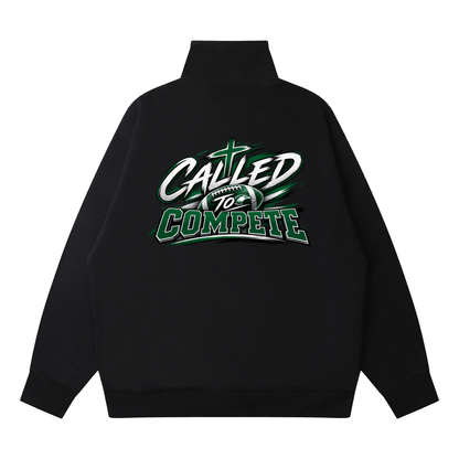 Quarter-Zip Drop Shoulder Sweatshirt