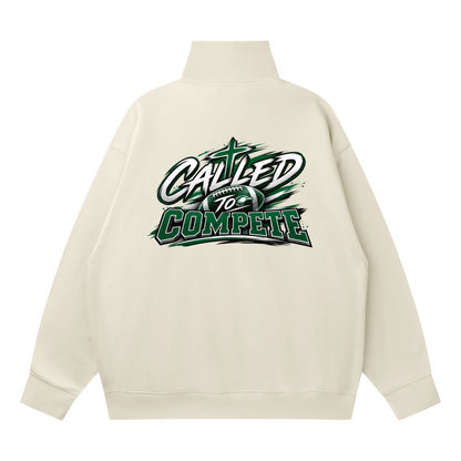 Quarter-Zip Drop Shoulder Sweatshirt
