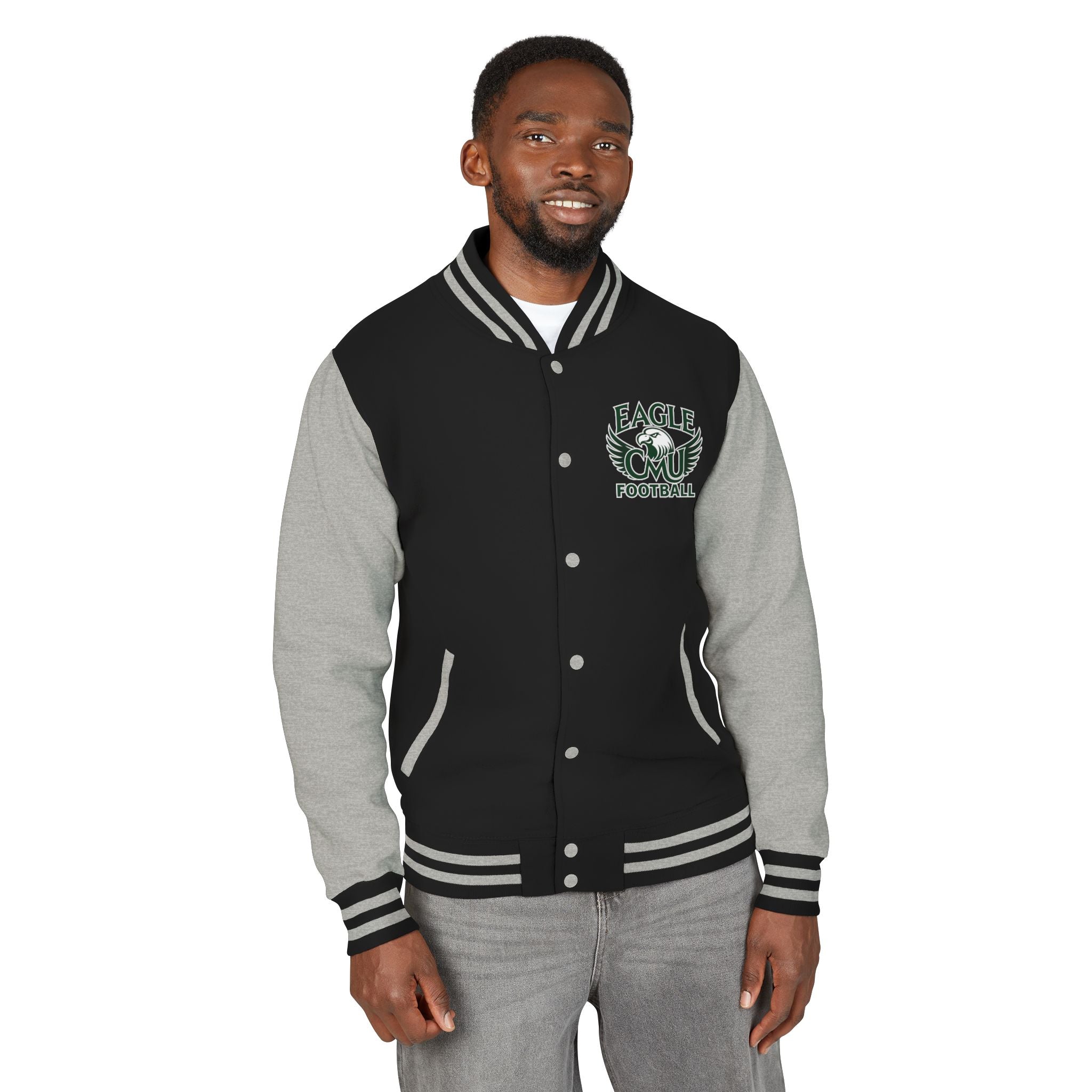 Letterman Jacket — Customizable Eagle Football Varsity Jacket