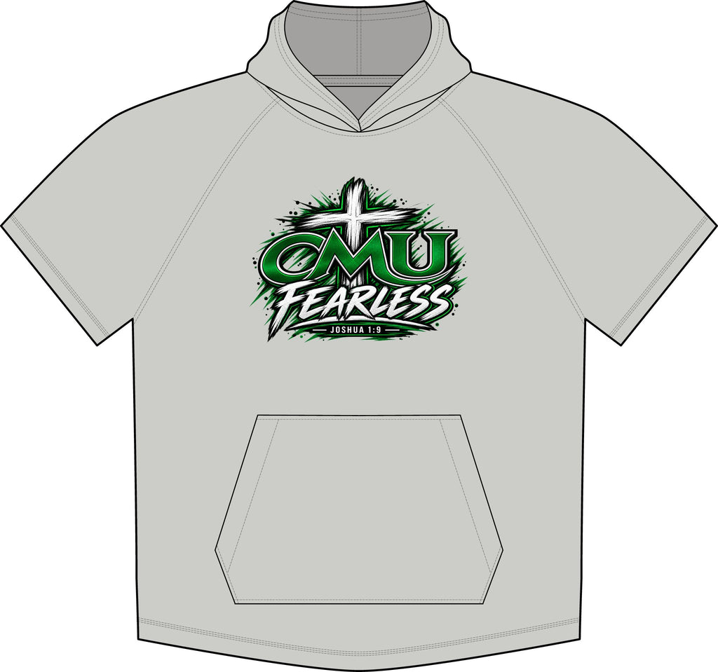 PosiCharge Tri-Blend Wicking Short Sleeve Hoodie