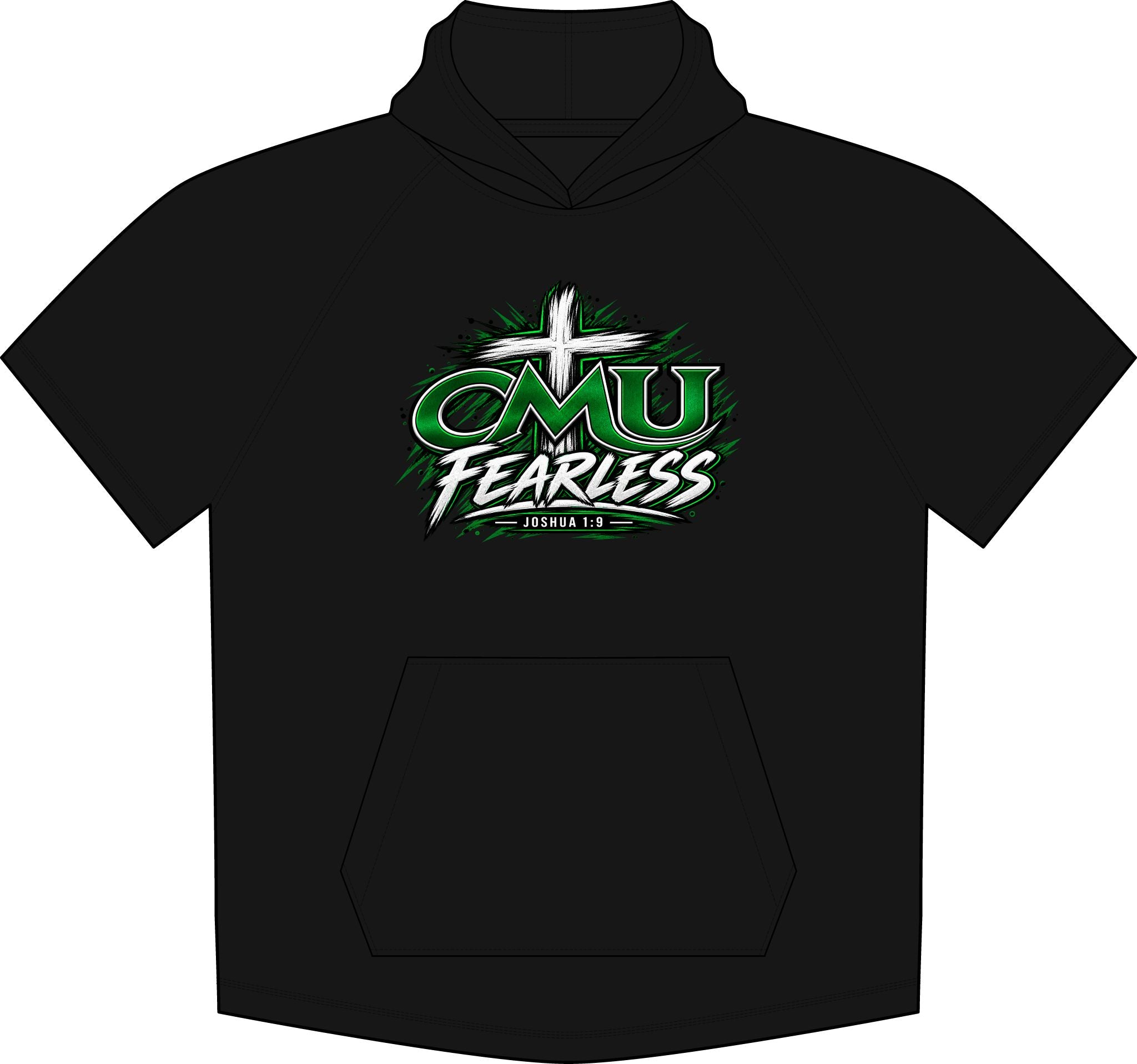 PosiCharge Tri-Blend Wicking Short Sleeve Hoodie