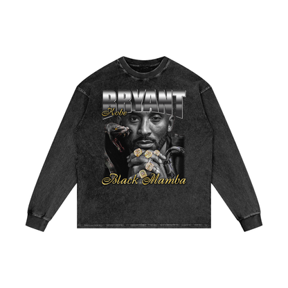 Acid Wash Oversize Long Sleeve T-Shirt