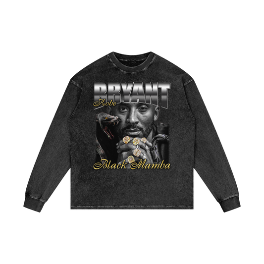 Acid Wash Oversize Long Sleeve T-Shirt