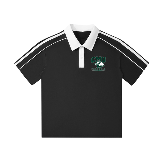 Contrast Collar Short-Sleeve CMU Polo Shirt