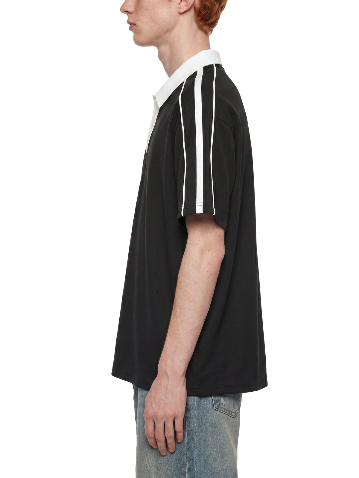 Contrast Collar Short-Sleeve CMU Polo Shirt