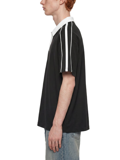 Contrast Collar Short-Sleeve CMU Polo Shirt