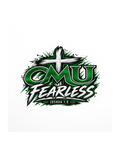 CMU Fearless Joshua 1:9 Cross Kiss Cut Sticker