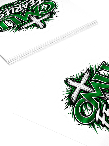 CMU Fearless Joshua 1:9 Cross Kiss Cut Sticker