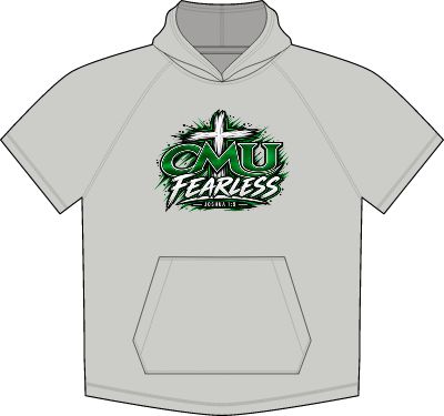 PosiCharge Tri-Blend Wicking Short Sleeve Hoodie (customizable)